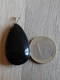 Pendentif obsidienne noire