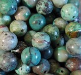 Lot de 10 perles Chrysocolle 9mm