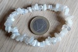 Bracelet en pierre de lune naturelle blanche