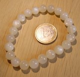 Bracelet pierre de lune naturelle blanche