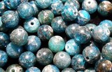 Perles Minéraux Apatite bleue 7,1mm