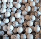 Perles minéraux Howlite 6mm
