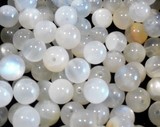 Perles Minéraux Pierre de lune blanche 7mm