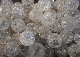 Perles Minéraux Cristal de roche craquelé 8,2mm