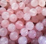 Perles Minéraux Quartz rose 6,5mm